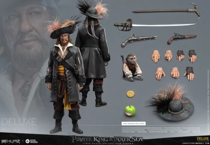 Pre-order! EKUAZ STUDIO EKS012D 1/6 Pirate King Of The Inner Sea Deluxe Version Figure 