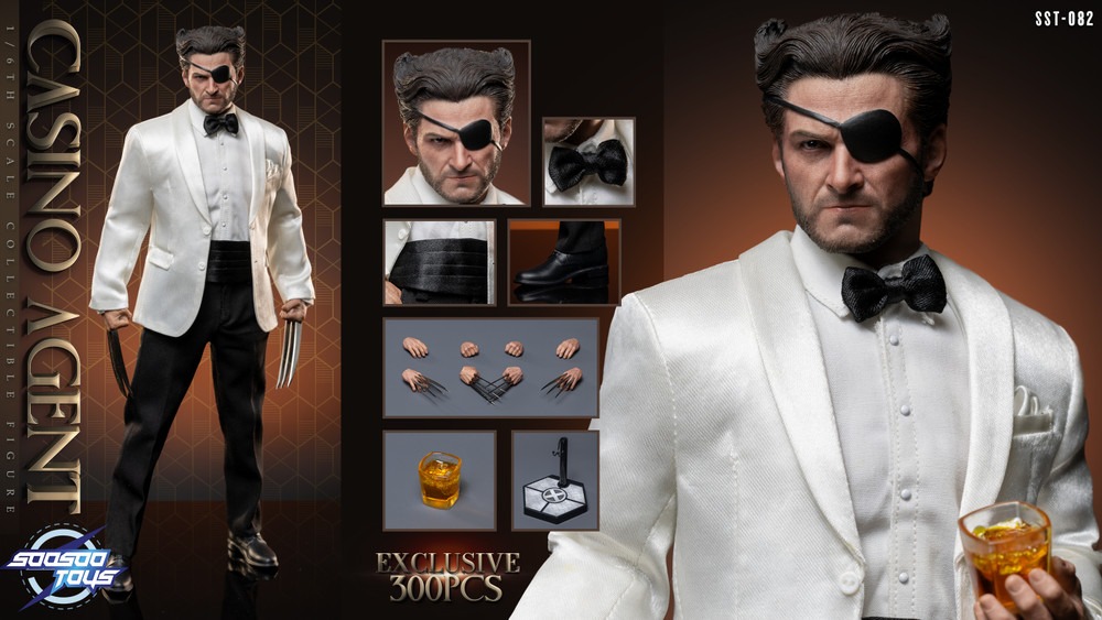 In Stock! Soosootoys SST082 Casino Agent 1/6 Scale Figure