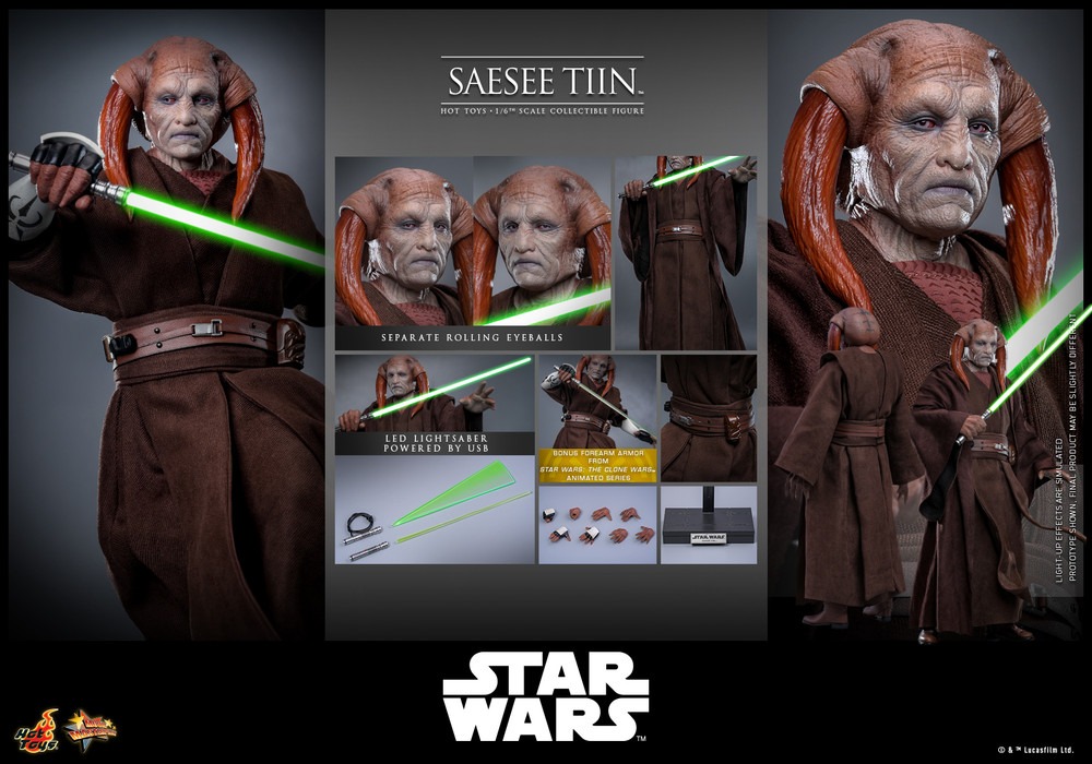Pre Order! Hot Toys MMS820 1/6 Scale Saesee Tiin Star Wars: Revenge of the Sith