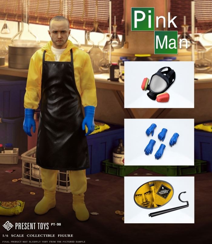Pre Order! Breaking Bad Present Toys SP98 Toxic hazard suit Pink Man 1/6 figure 