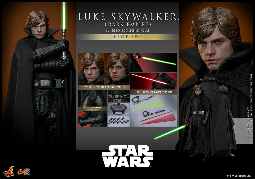 In Stock! Hot Toys CMS019 Star Wars Dark Empire: Luke Skywalker (Sculpted)1/6 Scale Collectible Figure