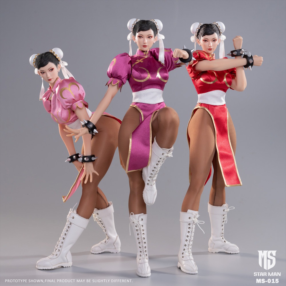 Pre Order! STAR MAN MS-015A/B/C 1/6 Female Fighter Red Pink Purple Version