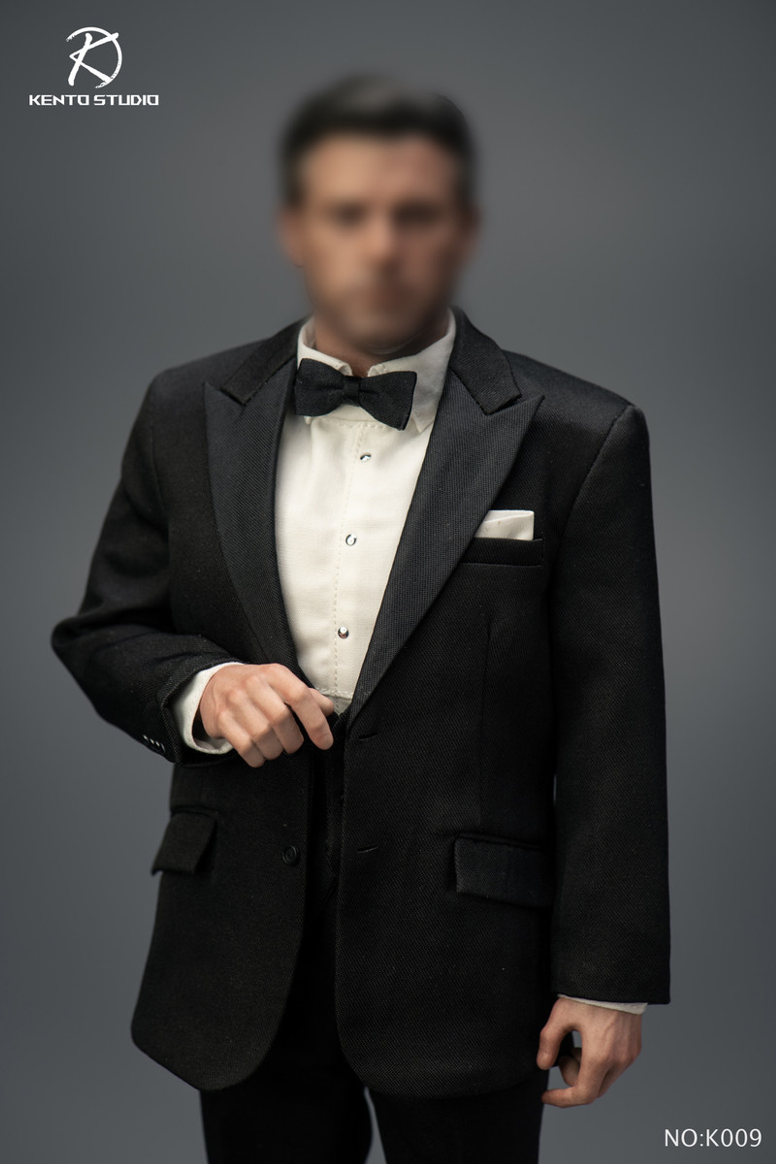 In Stock! Kento Studio K009 1/6 Scale Black Banquet Suit Set with Body