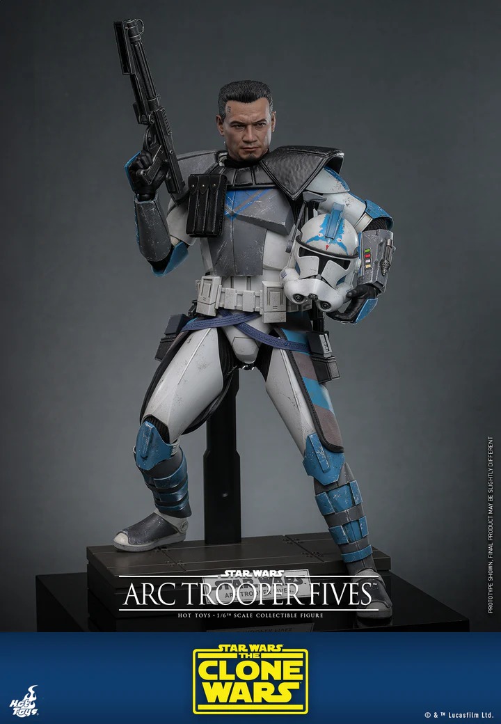 In Stock! Hot Toys TMS132 Star Wars The Clone Wars Arc Trooper Fives 1/6 Figure
