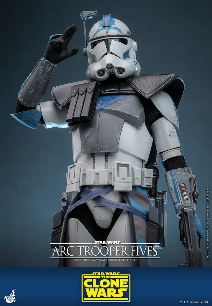 In Stock! Hot Toys TMS132 Star Wars The Clone Wars Arc Trooper Fives 1/6 Figure