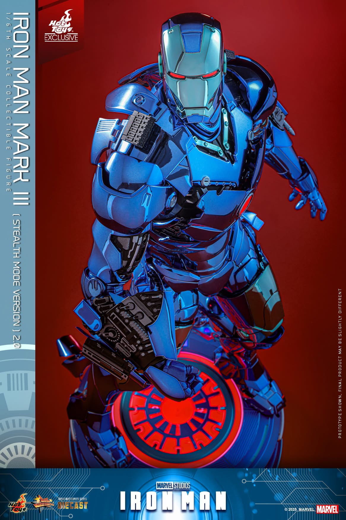 In Stock! Hot Toys MMS814D71 Iron Man Mark III (Stealth Mode Version) Iron Man 1/6th scale 2.0 Figure 