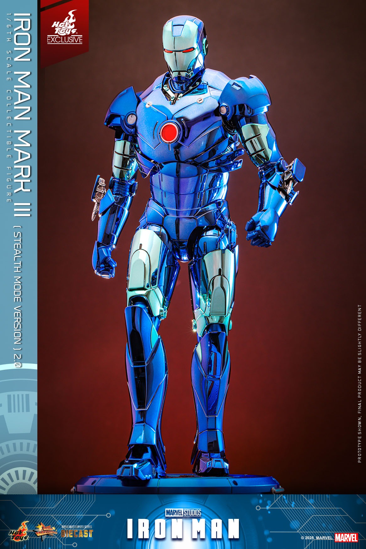 In Stock! Hot Toys MMS814D71 Iron Man Mark III (Stealth Mode Version) Iron Man 1/6th scale 2.0 Figure 