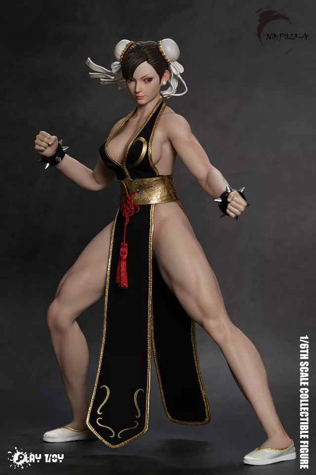 In Stock! PLAY TOY P023A Fighting Goddess Chun Li 1/6 Collectible Action Figure