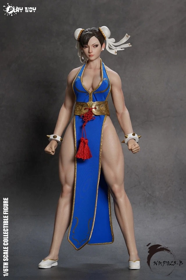 In Stock! PLAY TOY P023B Fighting Goddess Chun Li 1/6 Collectible Action Figure