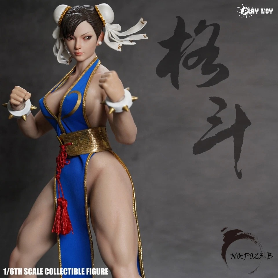 In Stock! PLAY TOY P023B Fighting Goddess Chun Li 1/6 Collectible Action Figure