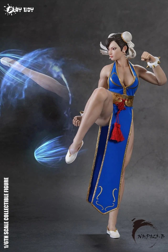 In Stock! PLAY TOY P023B Fighting Goddess Chun Li 1/6 Collectible Action Figure