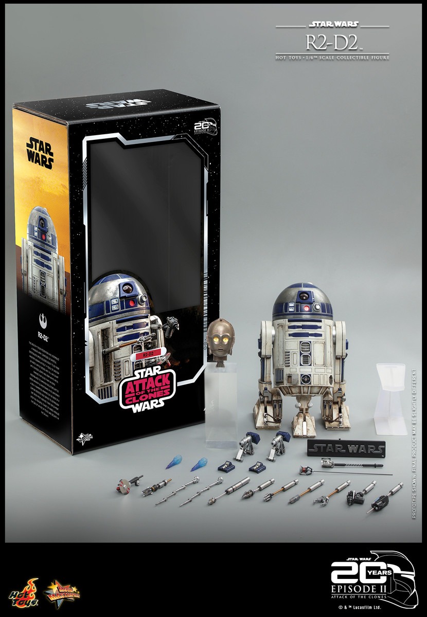 In Stock! Hot Toys MMS651 R2-D2 Star Wars Episode II: Attack of the Clones