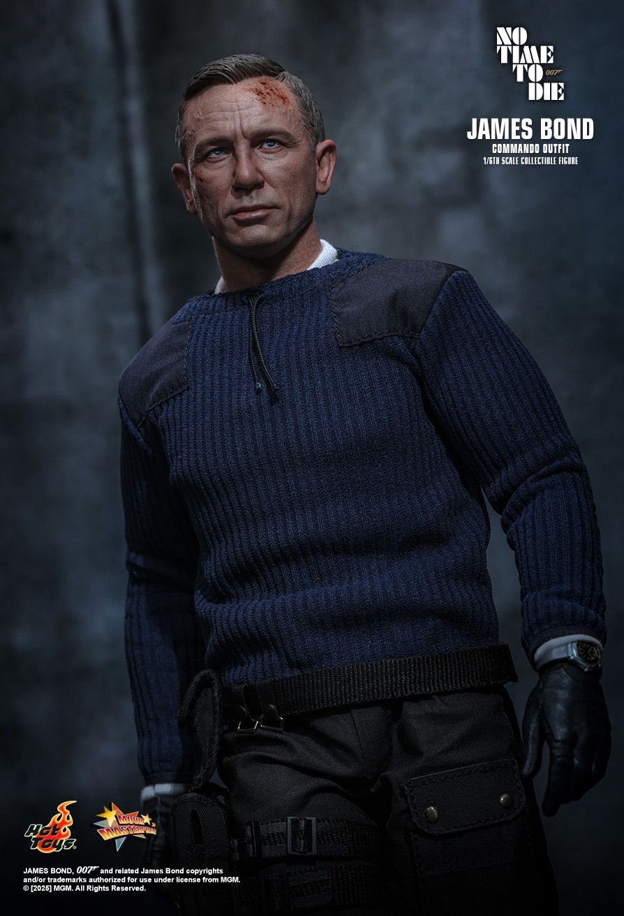 In stock! Hot Toys MMS804 No Time to Die: James Bond (Commando Outfit) 1/6 Scale Collectible Figure