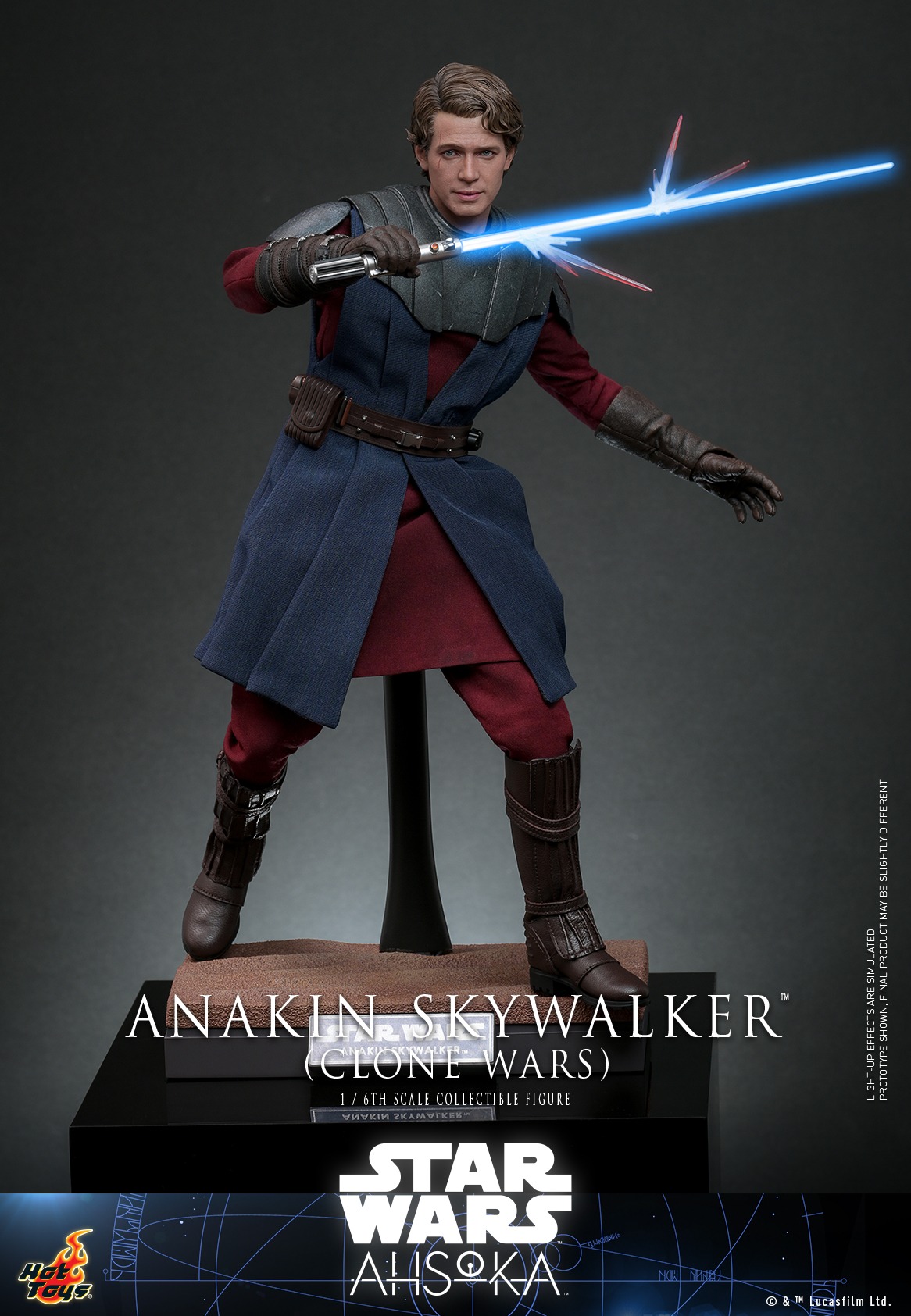 In Stock! Hot Toys Anakin Skywalker Clone Wars TMS129 1/6 Scale Figure