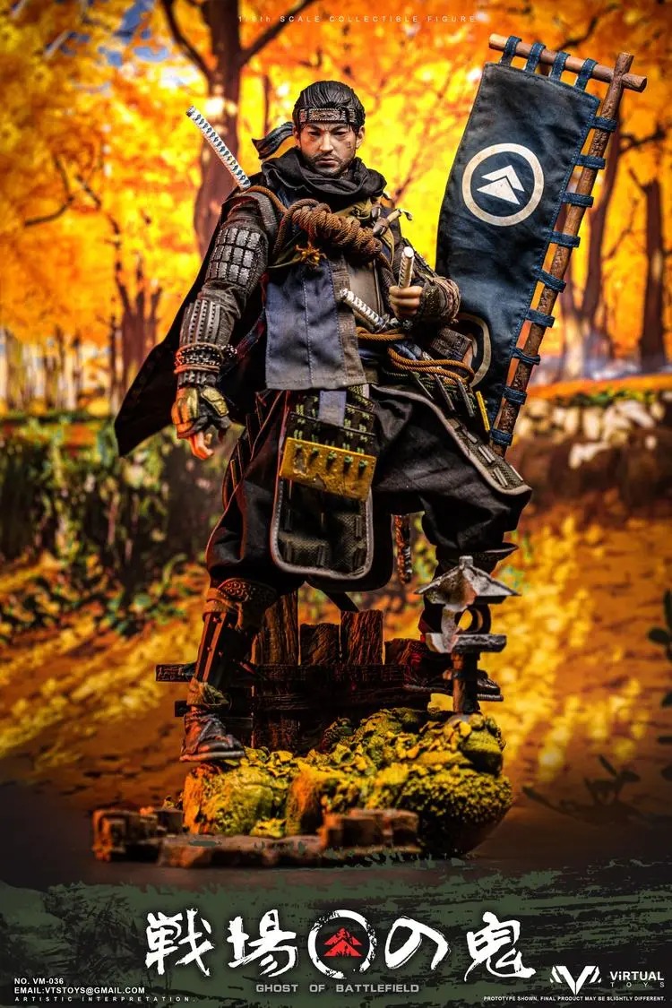 In Stock VTS TOYS Ghost of Battlefield Samurai 1/6 VM-036B Figure Collectible Deluxe Version
