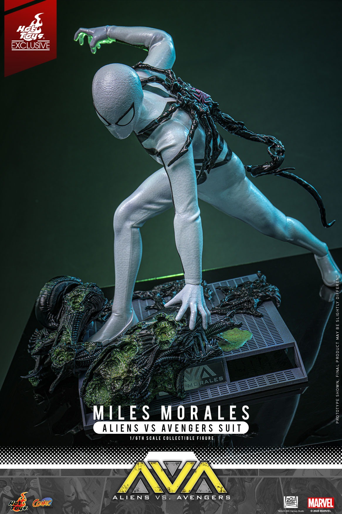 Pre order! Hot Toys CMS027 Aliens Vs. Avengers 1/6th scale Miles Morales (Aliens Vs. Avengers Suit) Collectible Figure [Hot Toys Exclusive]