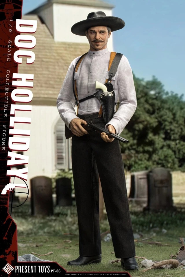 In Stock! PRESENT TOYS PT-sp86 1/6 Legendary Gunner Doc Holliday Action Figure