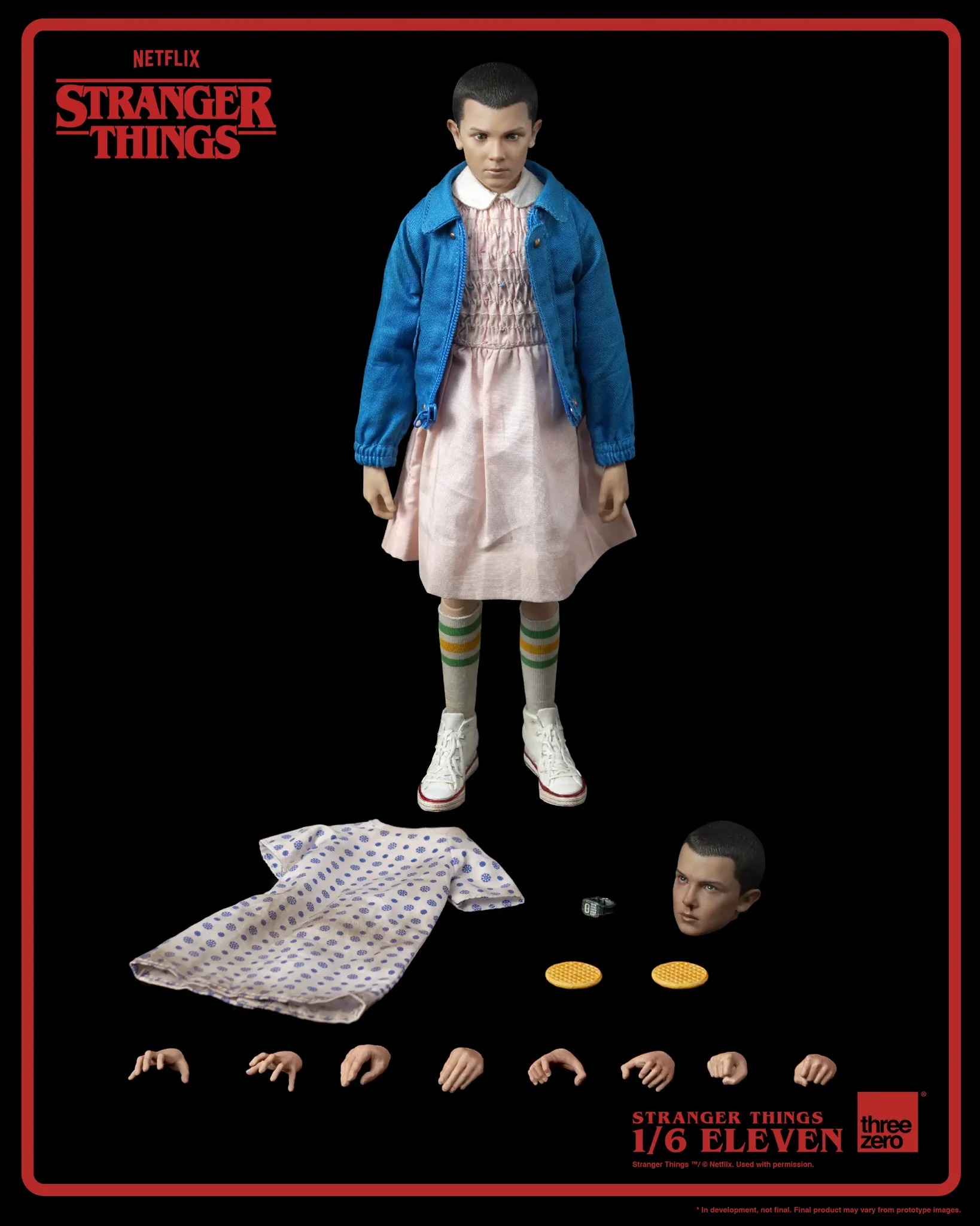 In stock! Threezero Stranger Things 11 Eleven 1/6 Scale Figure