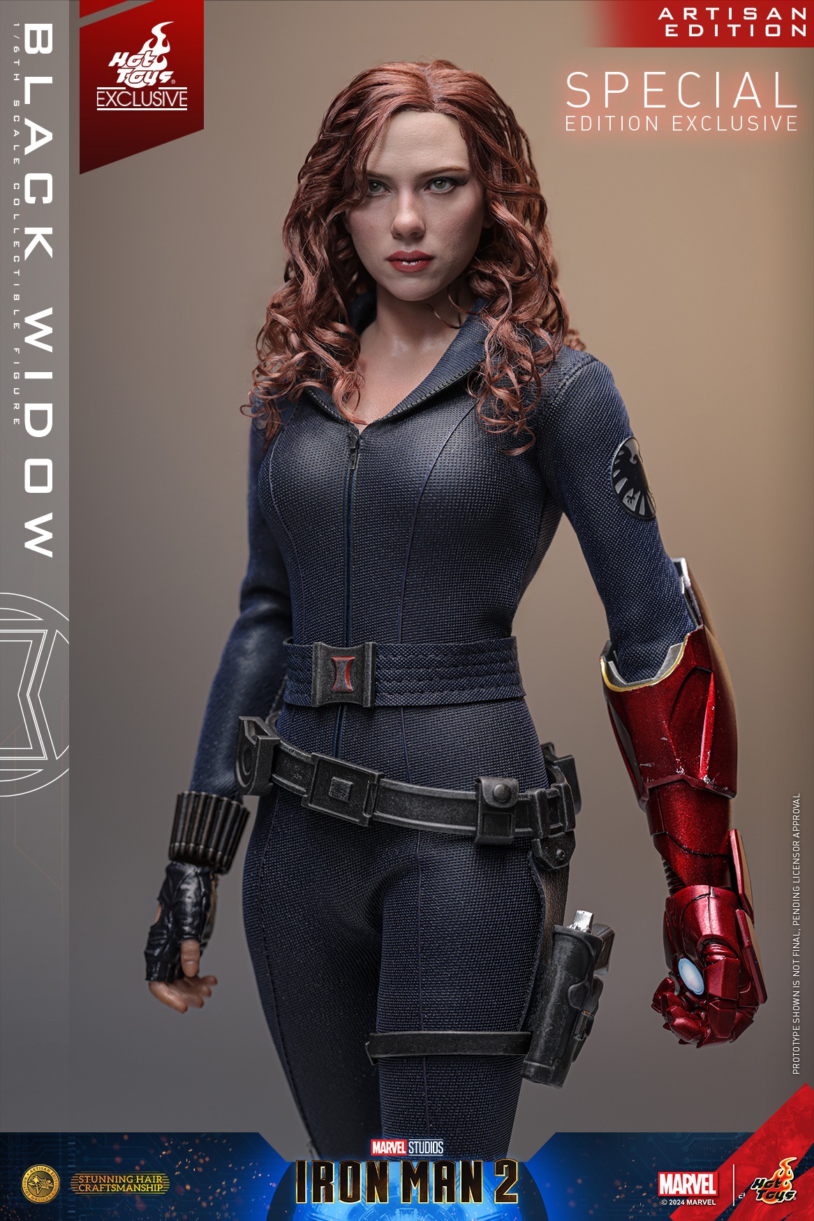 In Stock! Hot Toys MMS757AEB Marvel Iron Man 2 Black Widow (Artisan Edition) 1/6th scale Collectible Figure