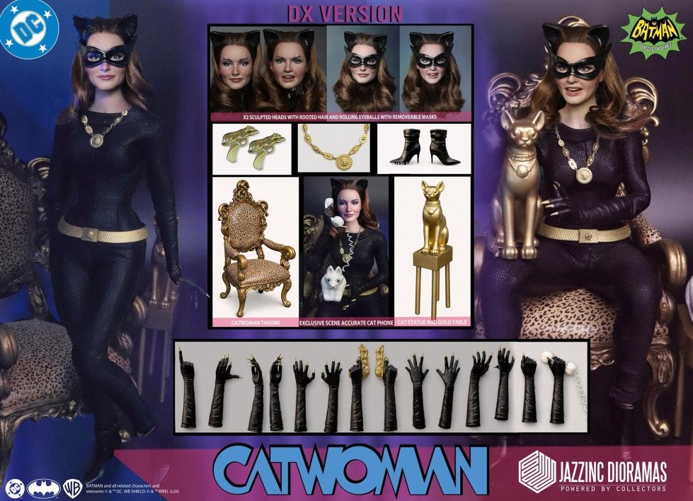 Pre order! Jazzinc CATWOMAN (BATMAN 1966 TV SERIES) 1/6 Scale Figure – DX Edition Julie Newmar
