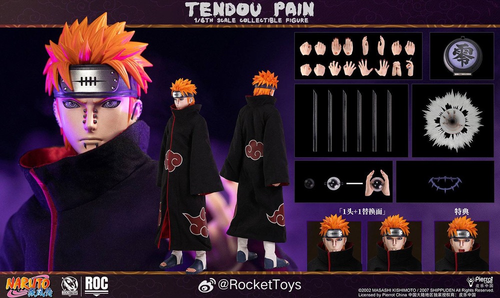 Pre order! Rocket Toys ROC-013 Tendo Pain Naruto Shippuden 1/6 action figure