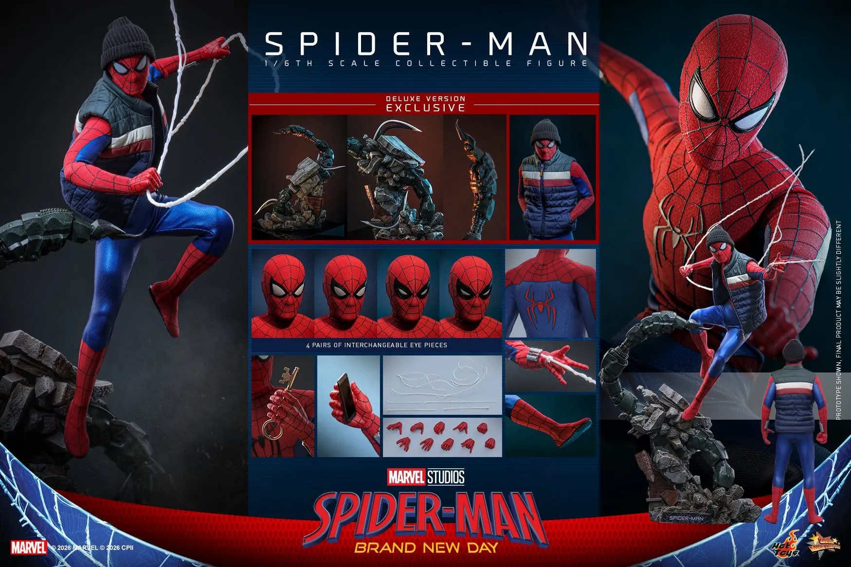 Pre order! Hot Toys MMS893 Spider-Man: Brand New Day Spider-Man (Deluxe Version) 1/6 scale Collectible Figure