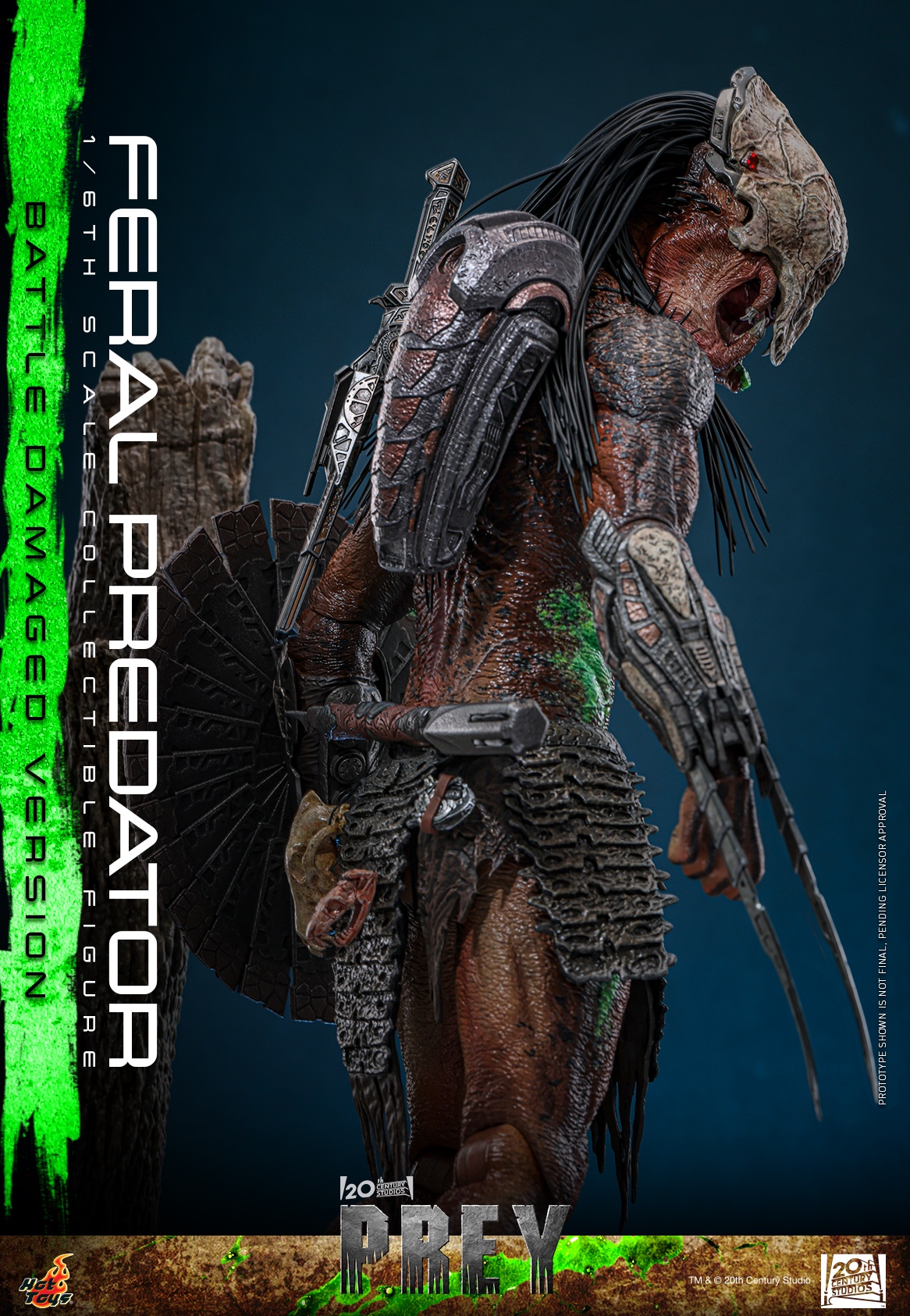 Pre order! Hot Toys TMS173 Feral Predator Prey (Battle Damaged) 1/6 scale figure