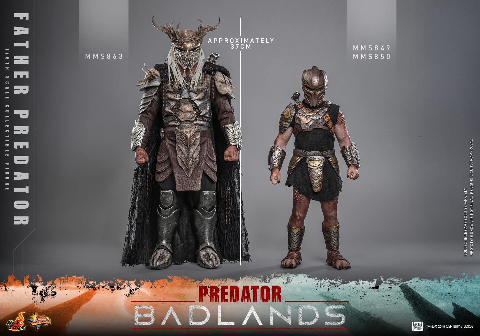 Pre order! Hot Toys MMS863 Predator: Badlands: Father Predator / Njohrr 1/6 scale Collectible Figure