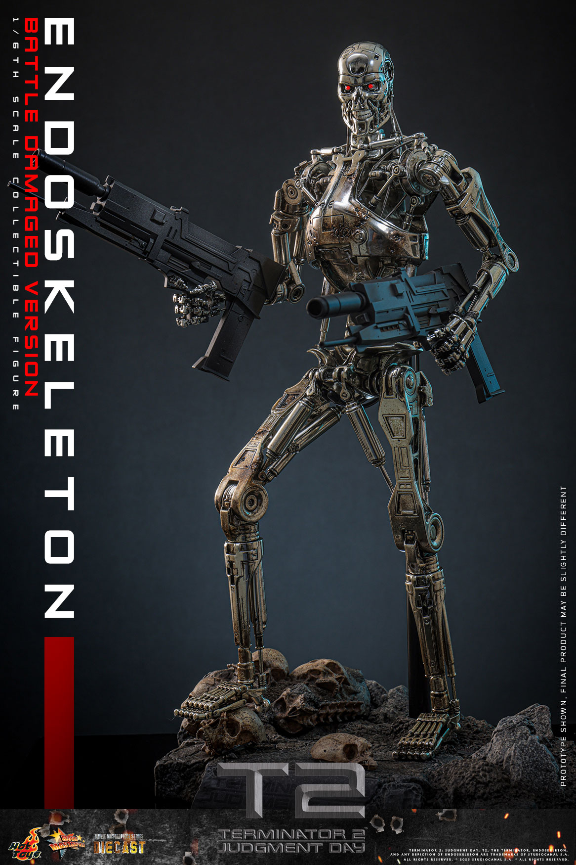 Pre order! Hot toys MMS840D77 Endoskeleton (Battle Damaged Version) Diecast Terminator 2: Judgment Day Collectibles 1/6 Scale Action Figure
