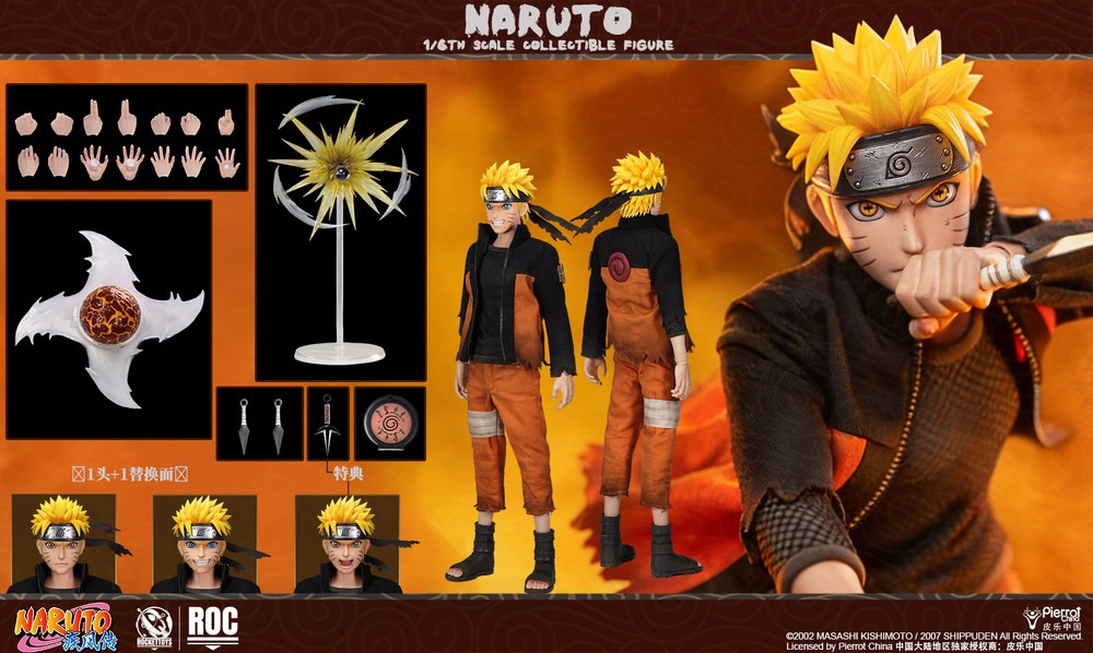 Pre order! Rocket Toys ROC-012 Naruto Uzumaki Battle Damaged Version 1/6 action figure