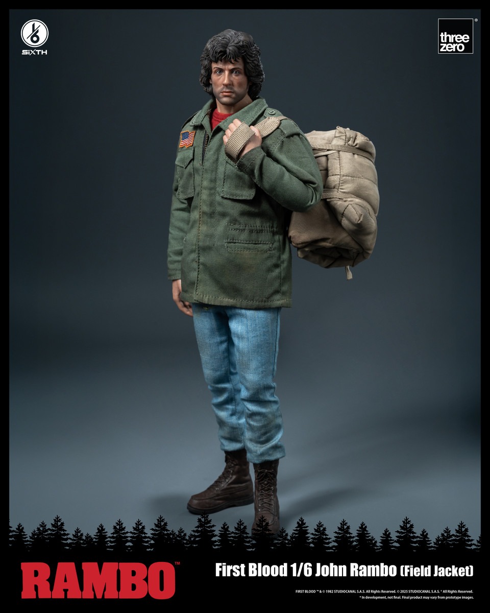 Pre order! Threezero Rambo: First Blood - 1/6 John Rambo (Field Jacket) 3Z0553