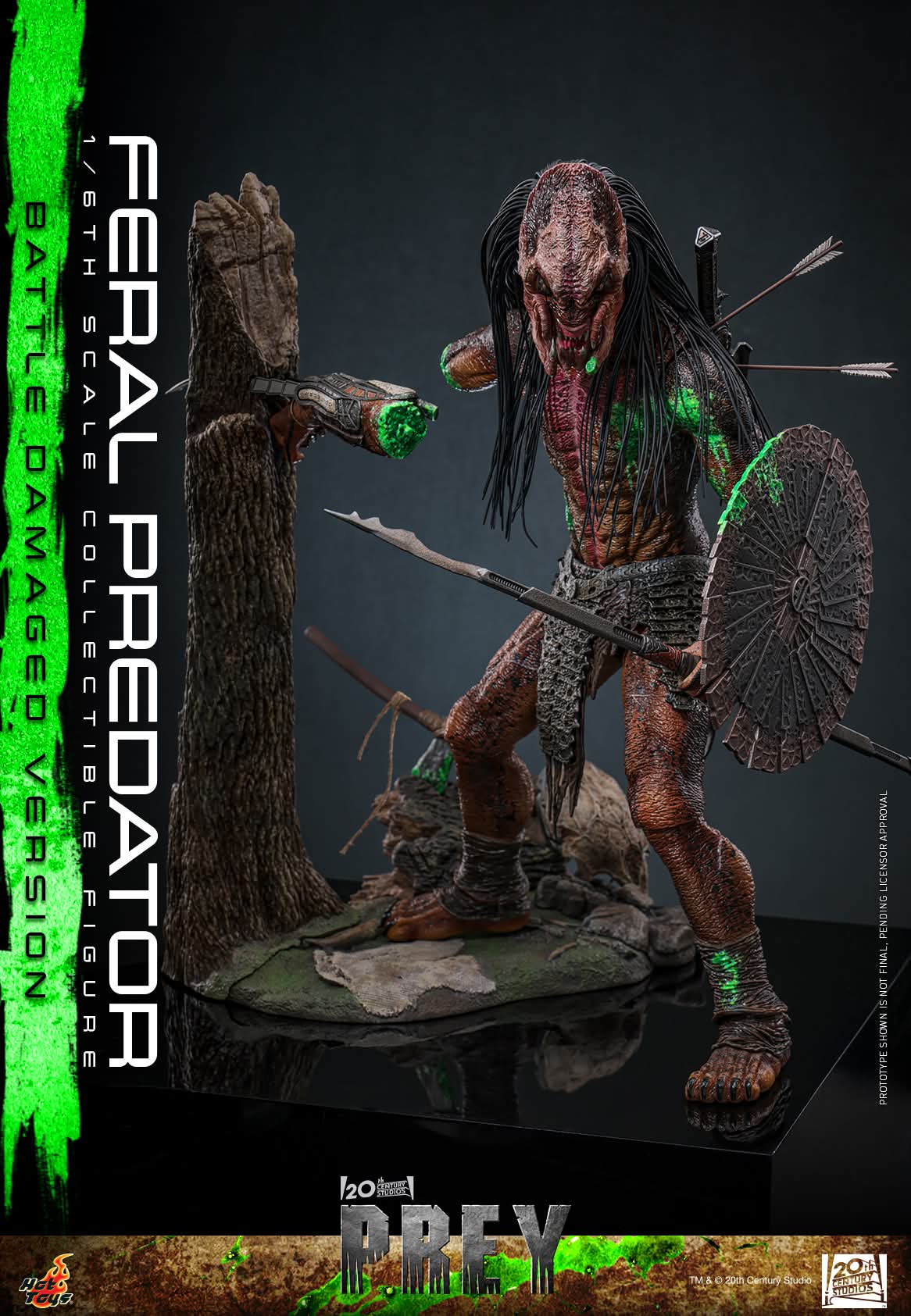 Pre order! Hot Toys TMS173 Feral Predator Prey (Battle Damaged) 1/6 scale figure