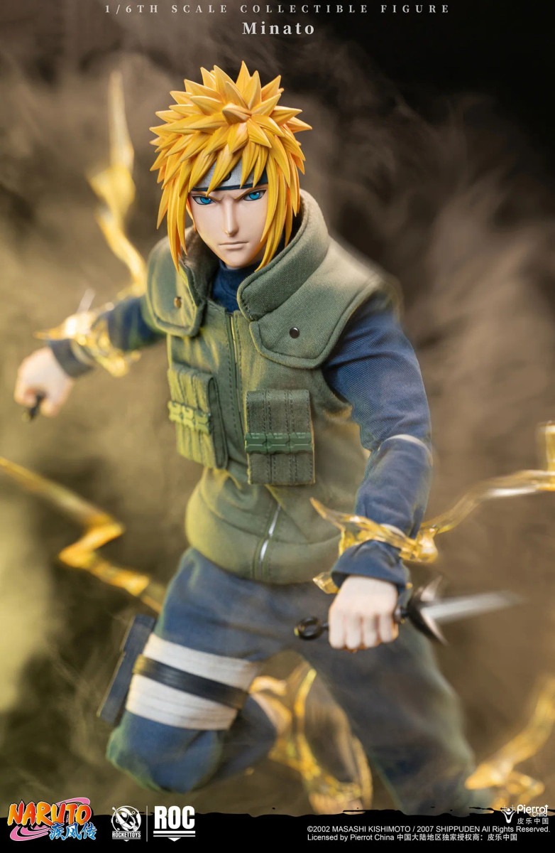 Pre order! Rocket Toys ROC-016 Minato Namikaze Yellow Flash Ver. Naruto 1/6 action figure