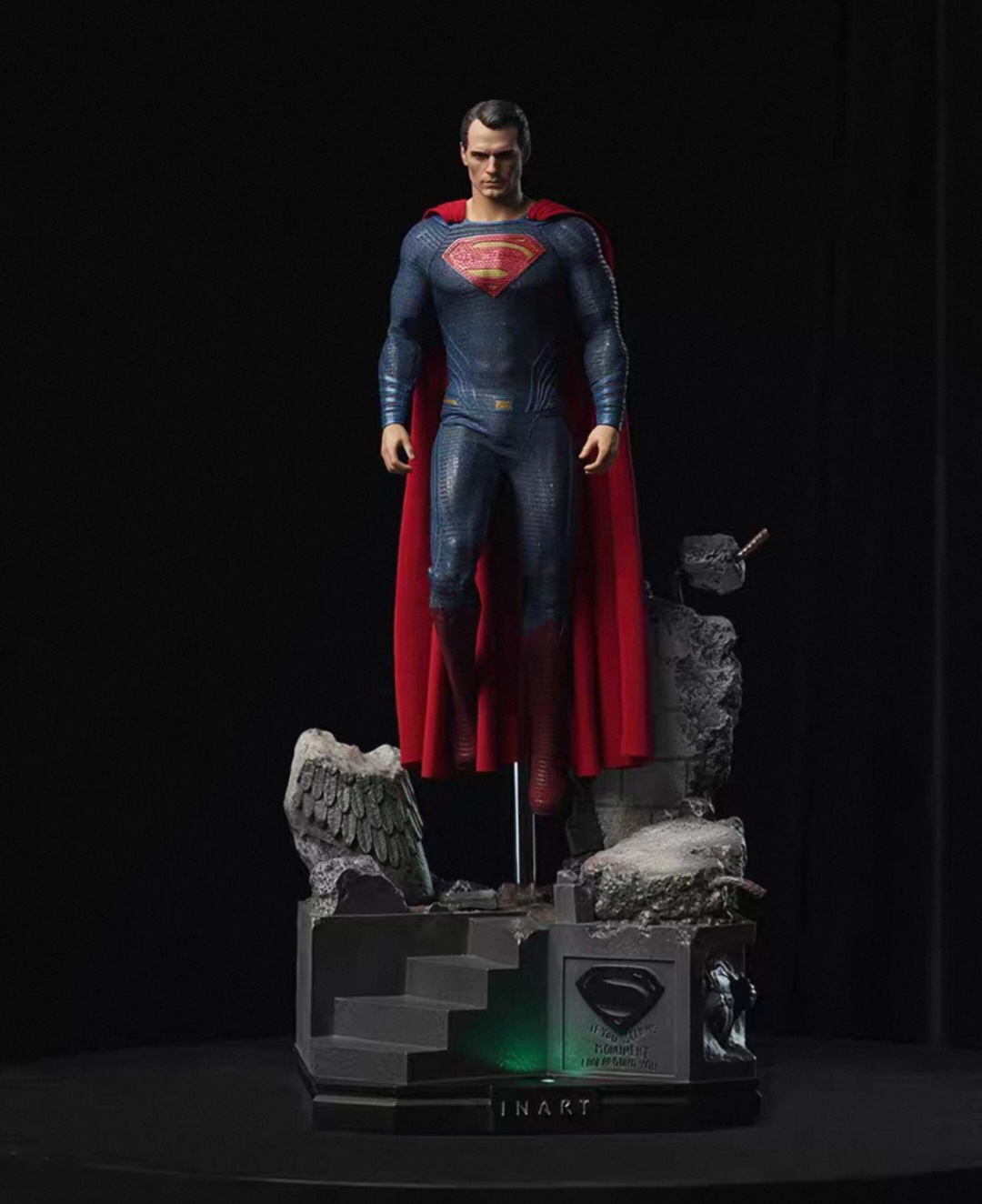In Stock! INART BVS Battle Kryptonite Ruins Diorama Base 1/6