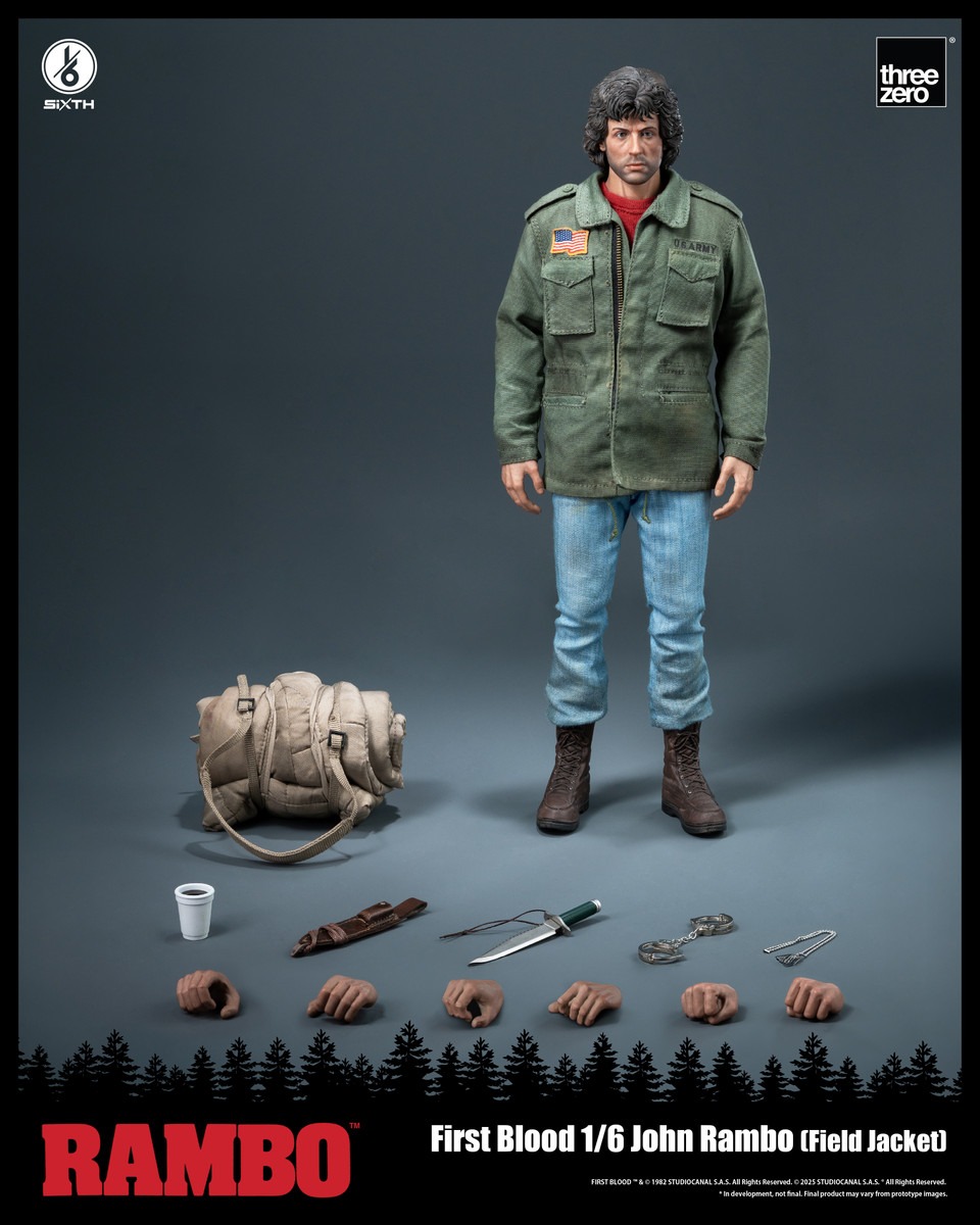Pre order! Threezero Rambo: First Blood - 1/6 John Rambo (Field Jacket) 3Z0553