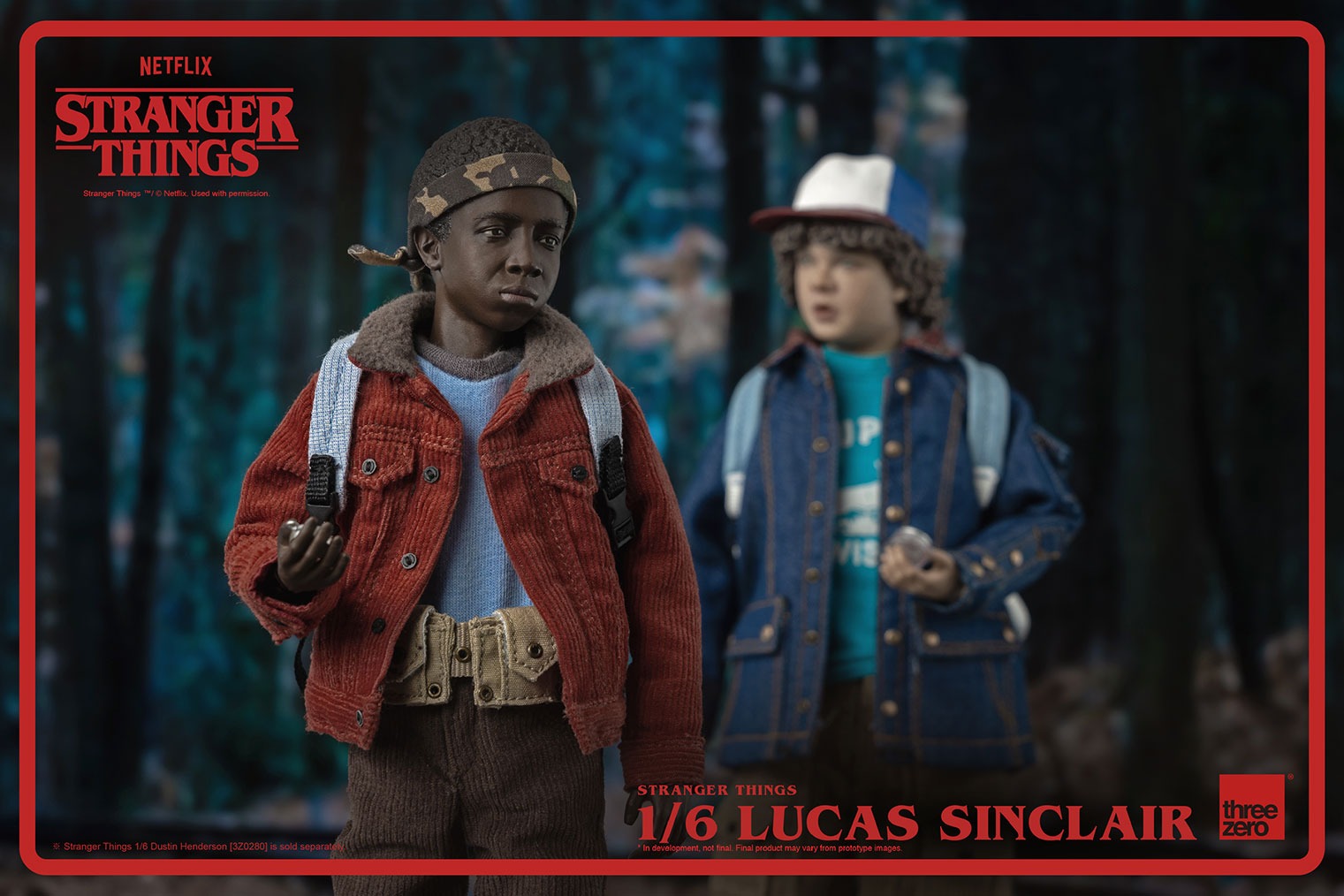 In stock! Threezero Stranger Things Lucas Sinclair 1/6 Scale Figure