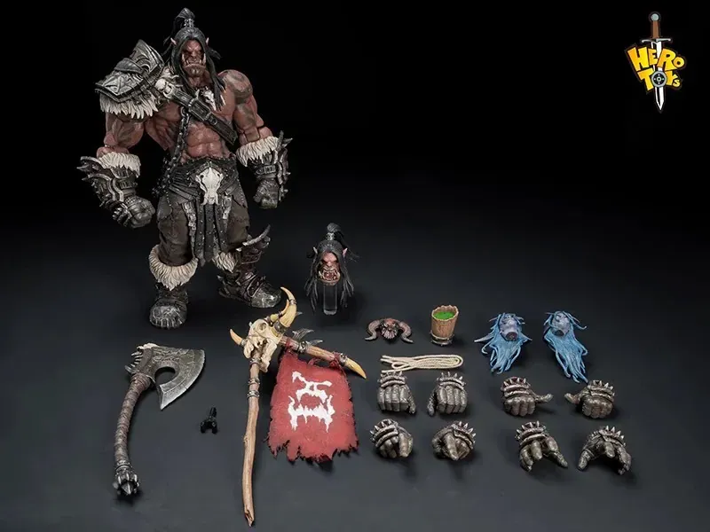 In stock! Hero Toys Tribal War Song Great Chieftain -Orc Warrior + Accessories Pack 1/10 Action Figure