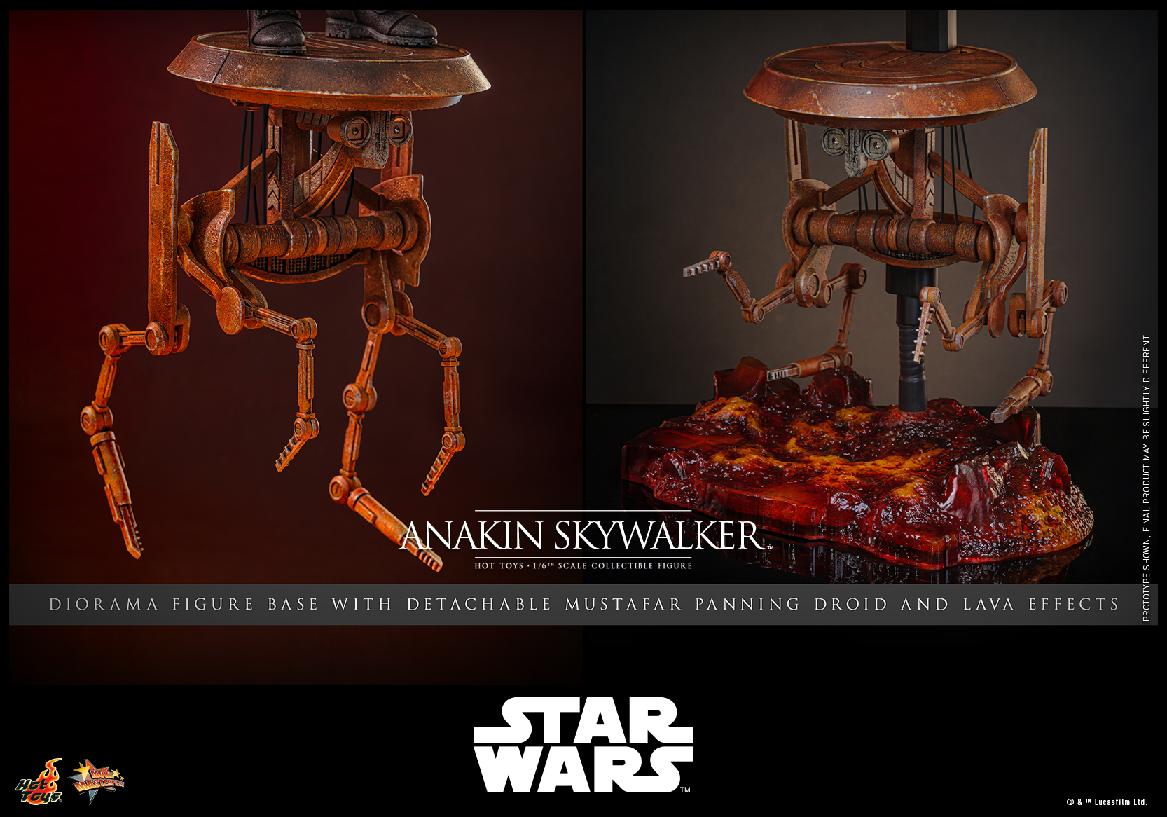 Pre order! Hot Toys Star Wars: Revenge of the Sith 1/6 scale Anakin Skywalker™ Collectible Figure