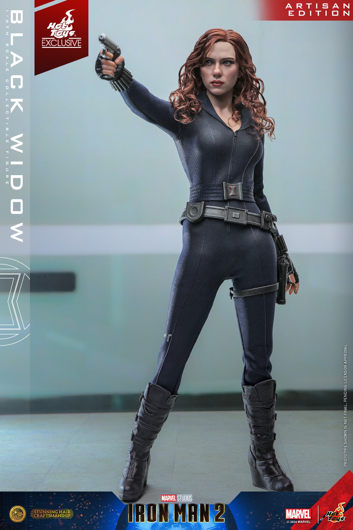 In Stock! Hot Toys MMS757AEB Marvel Iron Man 2 Black Widow (Artisan Edition) 1/6th scale Collectible Figure