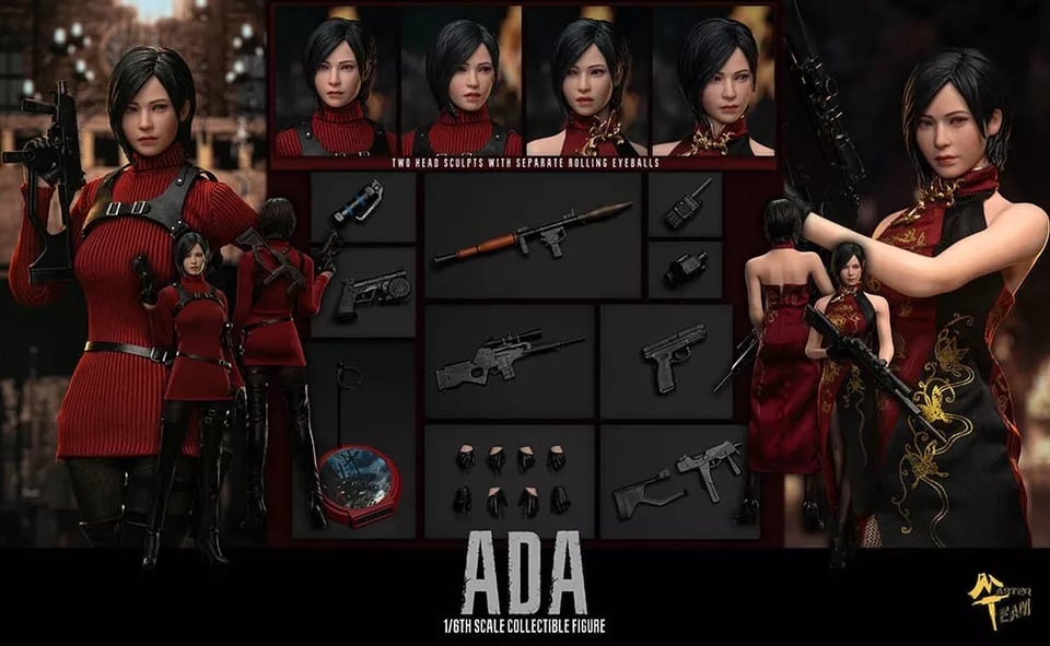 In Stock! MTTOYS018 Miss Wong ADA (double body) Figure Movable Eyes Resident Evil 1/6 action figure