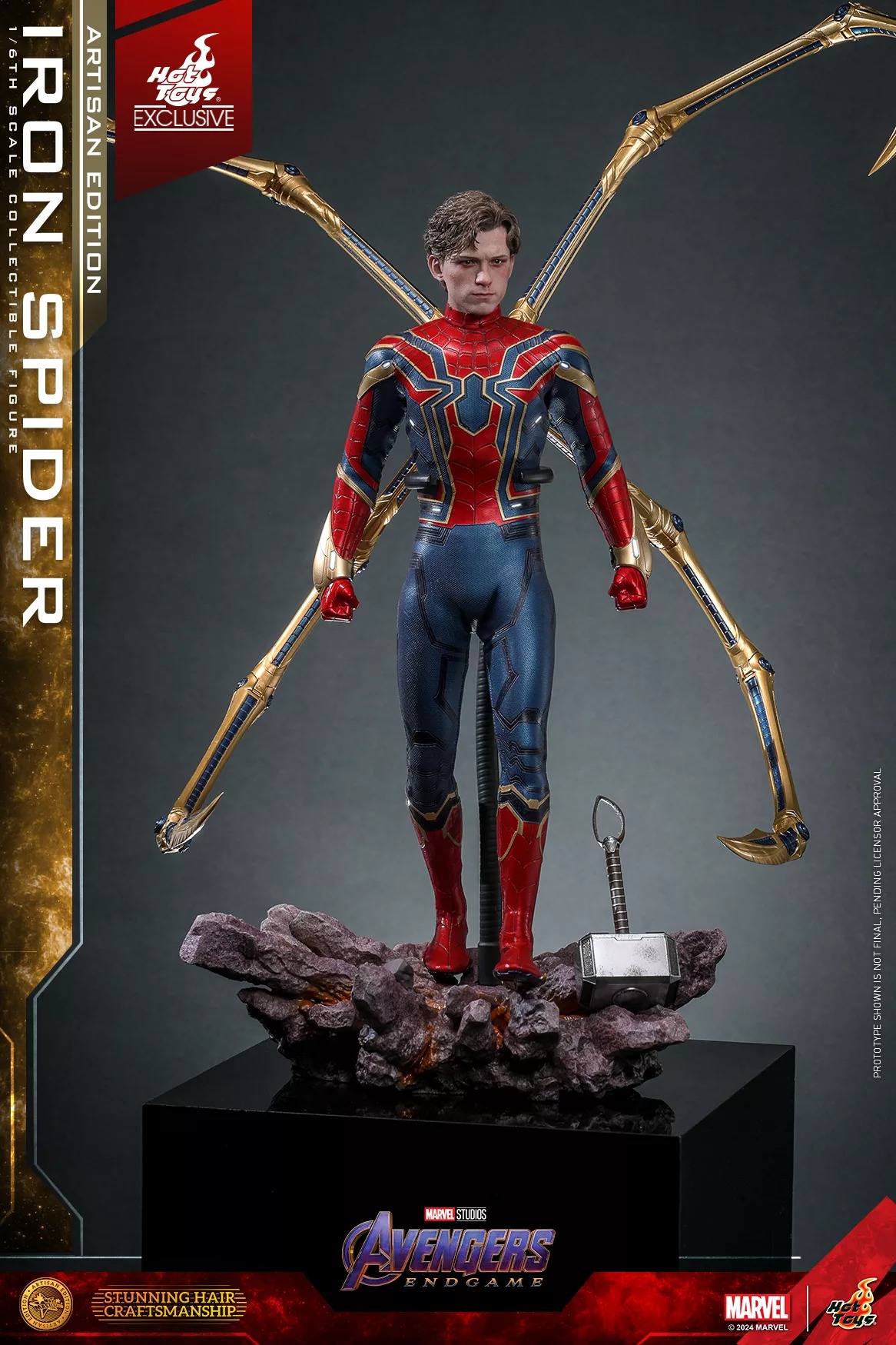 In stock! Hot Toys MMS762AE Marvel Avengers Endgame Iron Spider Artisan Edition 1/6 Scale Collectible Figure