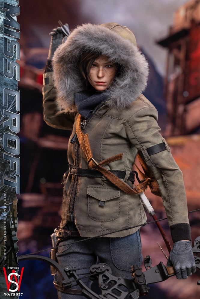 Pre order! Swtoys FS077B 1/6 Scale Miss Croft Battle Damaged Version