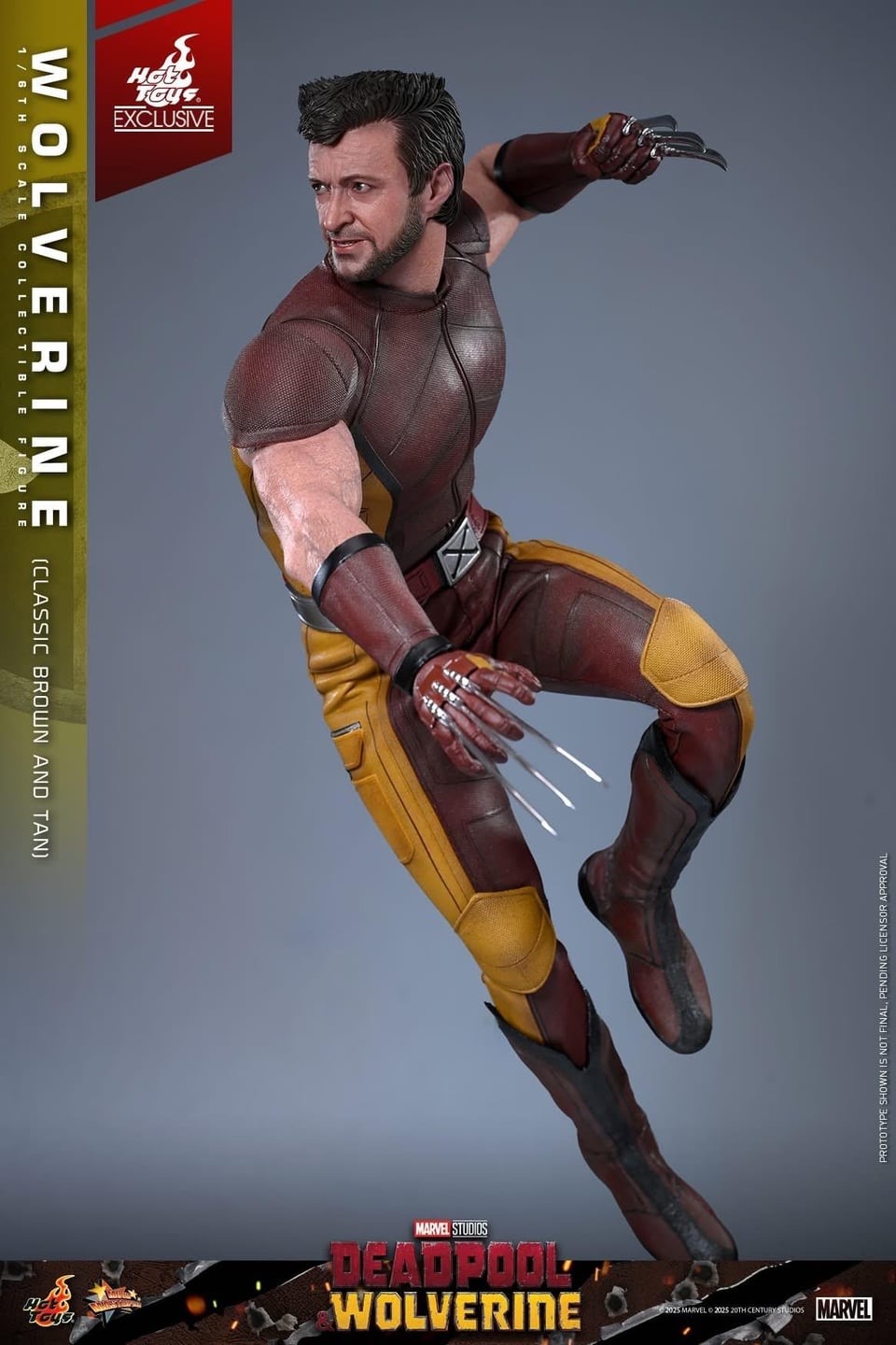 Pre order! Hot Toys MMS831 Deadpool & Wolverine 1/6th scale Wolverine (Classic Brown and Tan) Collectible Figure [Hot Toys Exclusive]
