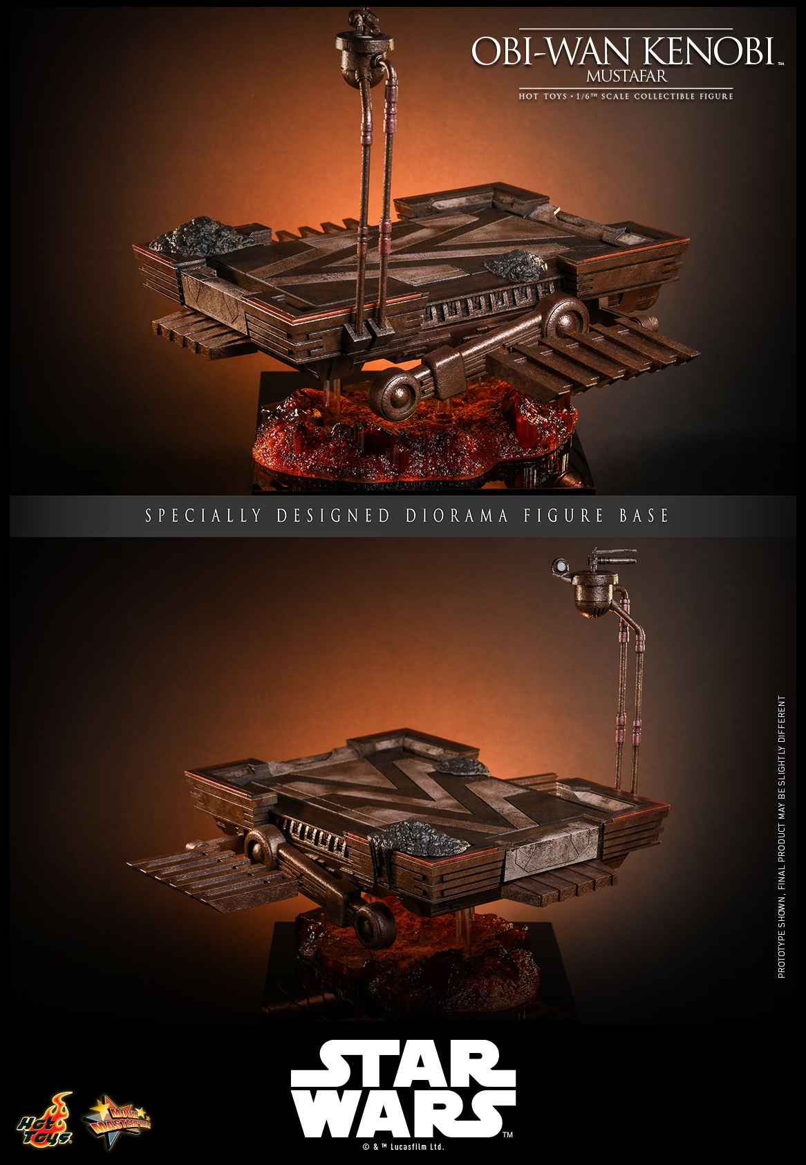 Pre order! Hot Toys Obi-Wan Kenobi (Mustafar) Star Wars: Revenge Of The Sith - 1/6 Collectible Figure