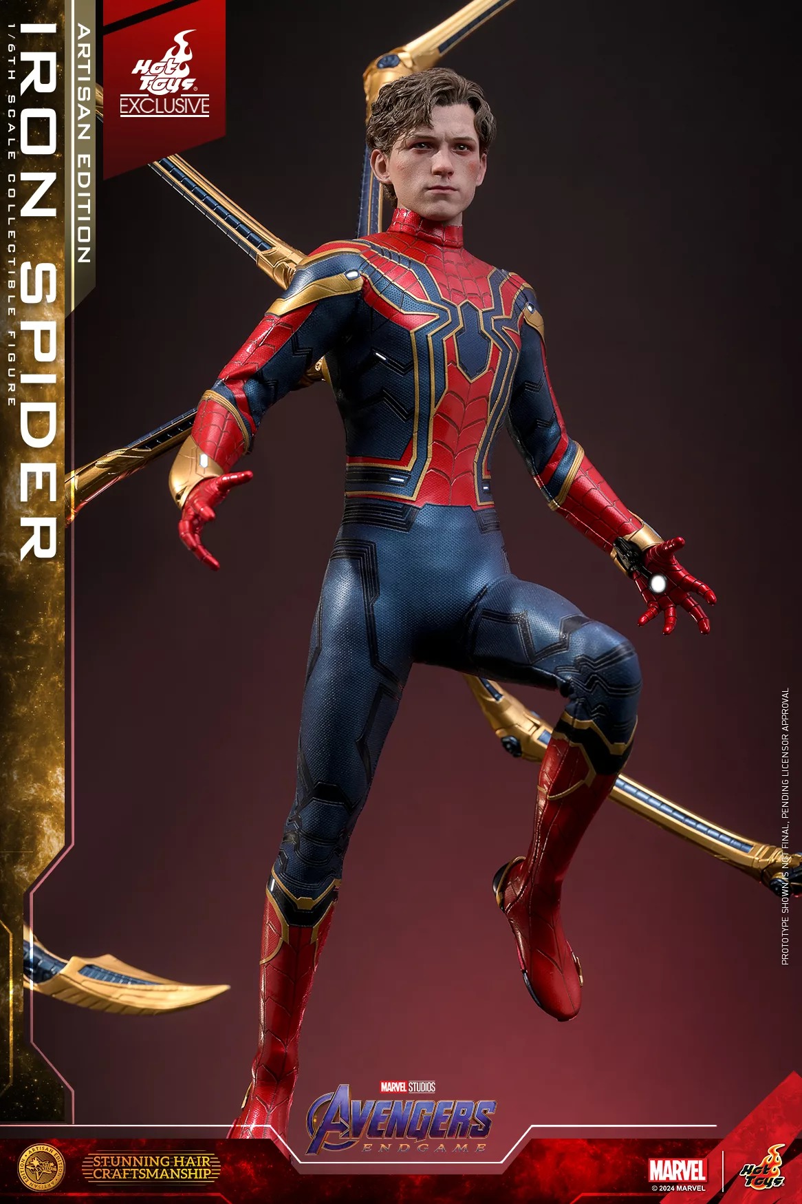 In stock! Hot Toys MMS762AE Marvel Avengers Endgame Iron Spider Artisan Edition 1/6 Scale Collectible Figure