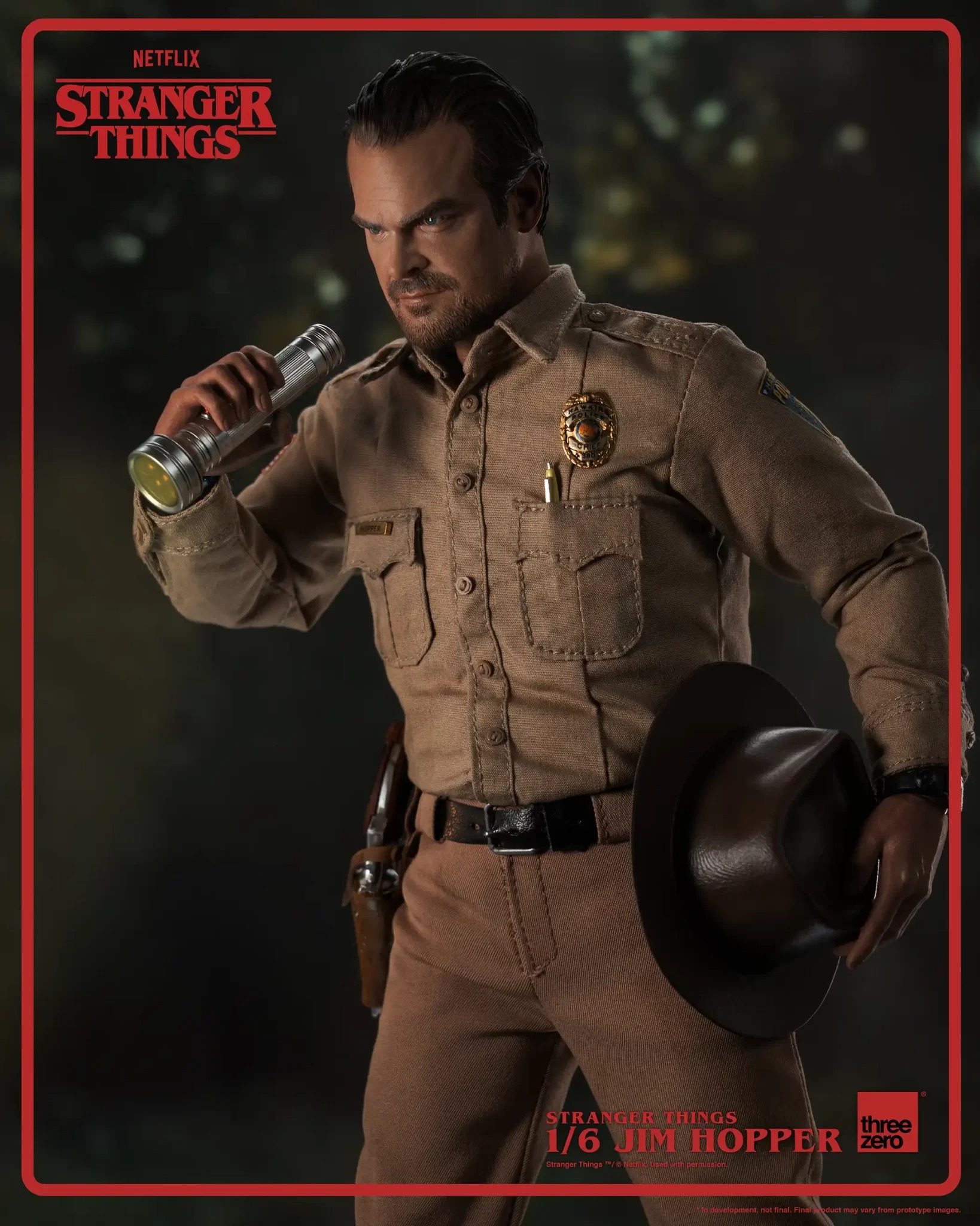 In stock! Threezero Stranger Things Jim Hopper (Season 1) 1/6 Scale Figure