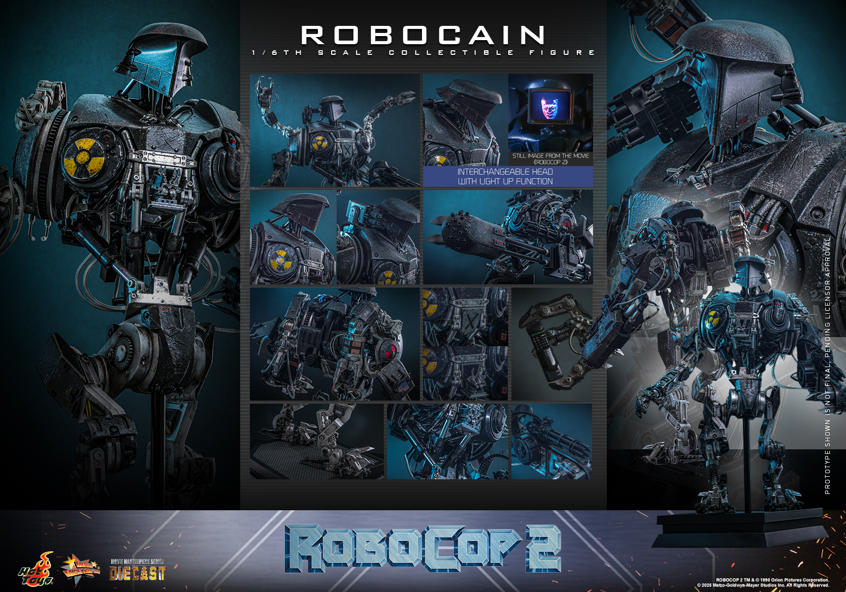 Pre Order! Hot Toys MMS828D75 RoboCop 2 RoboCain 1/6 Scale Collectible Figure