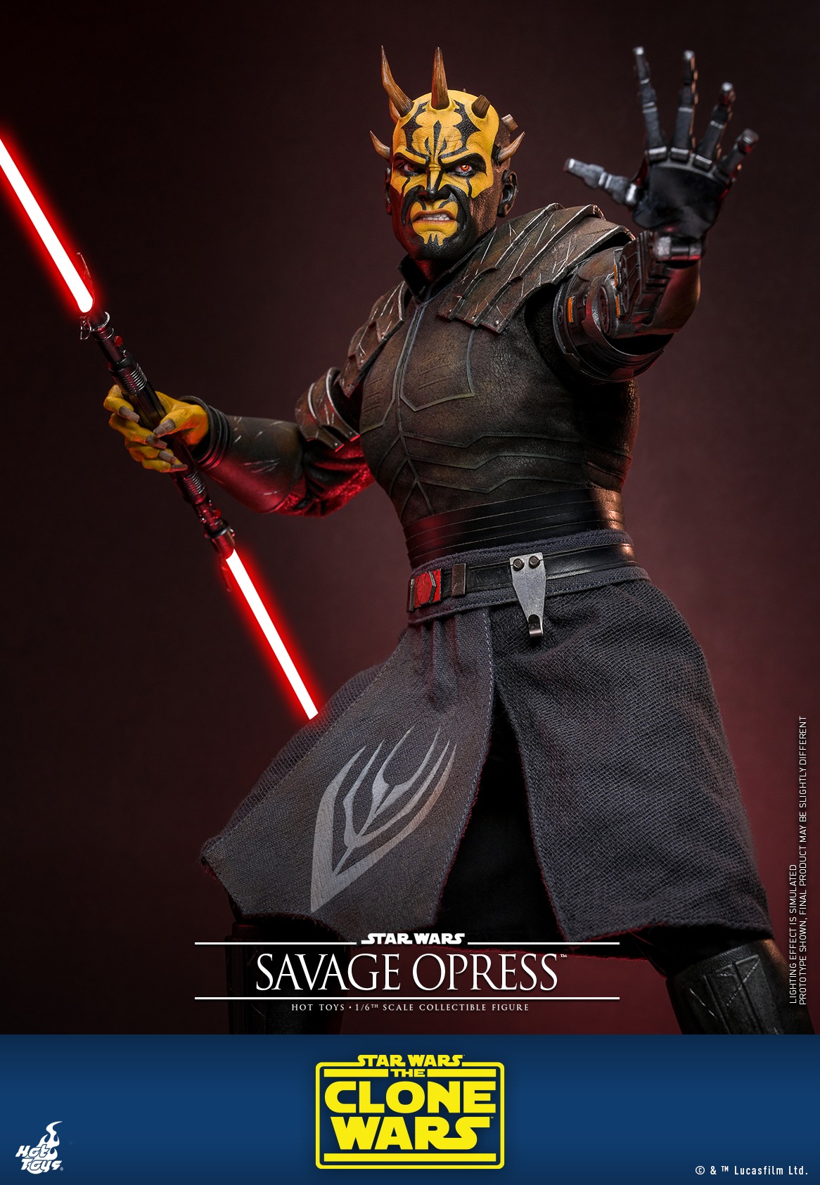 In stock! Hot Toys Savage Opress TMS136 Star Wars The Clone Wars 1/6 figure