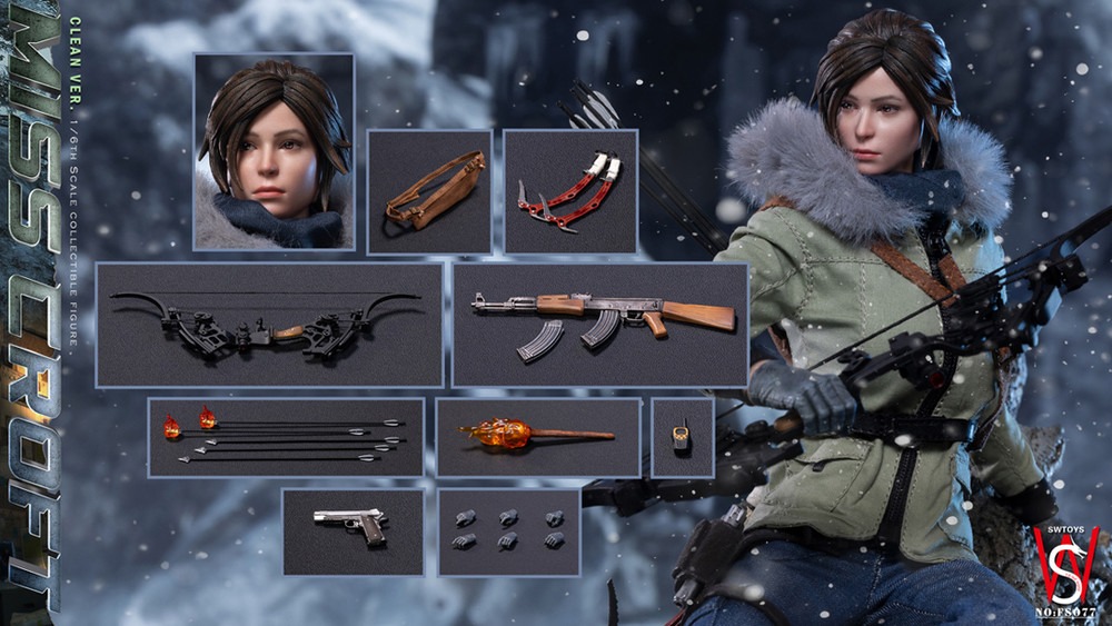 Pre order! Swtoys FS077A 1/6 Scale Miss Croft Regular Version