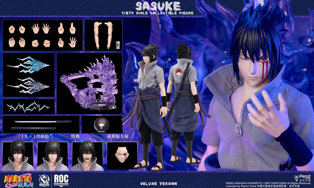Deposit upgrade! Rocket Toys ROC018 Sasuke Uchiha Deluxe Version 1/6 Collectible Action Figure 